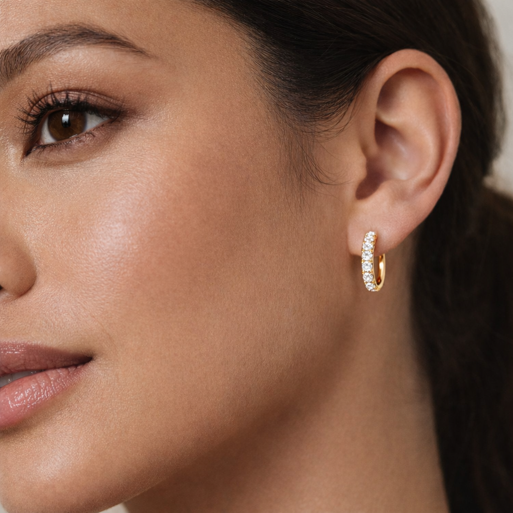 14K Gold Classic Hoop Earrings