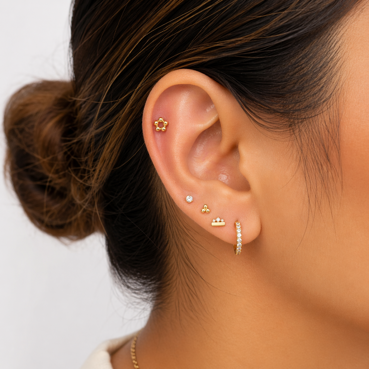 10K Trinity earrings
