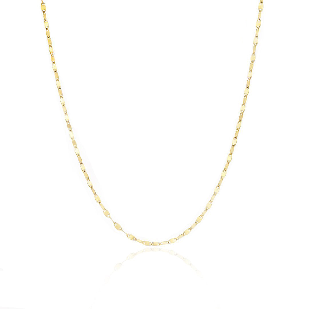 14K Disco Link Chain Necklace