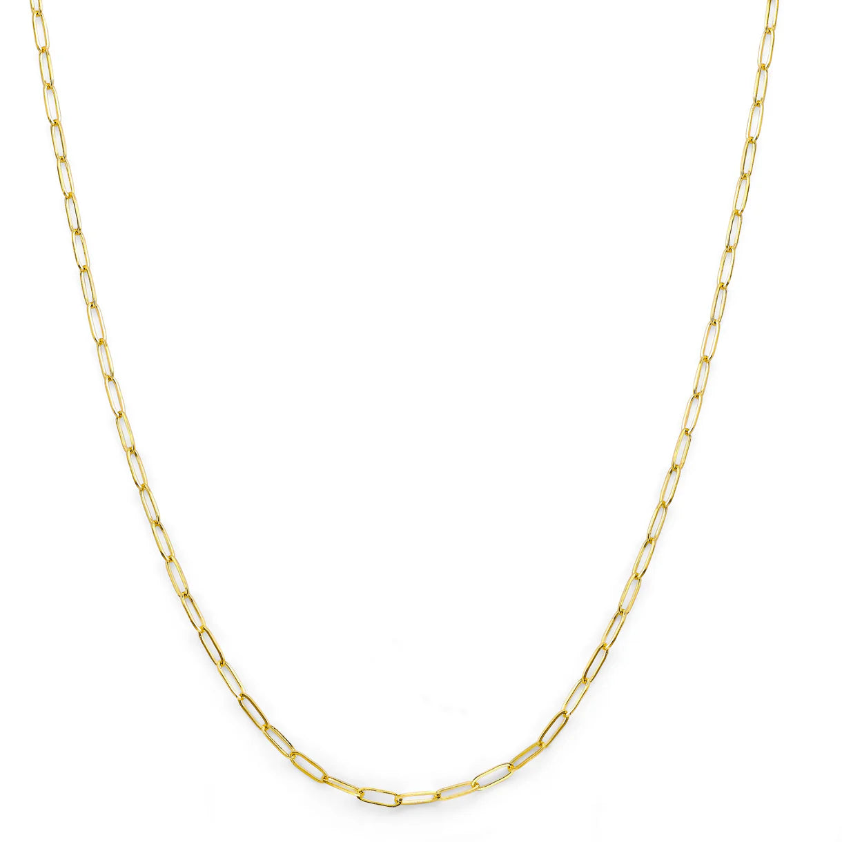 14K Paperclip Necklace 2mm-18"