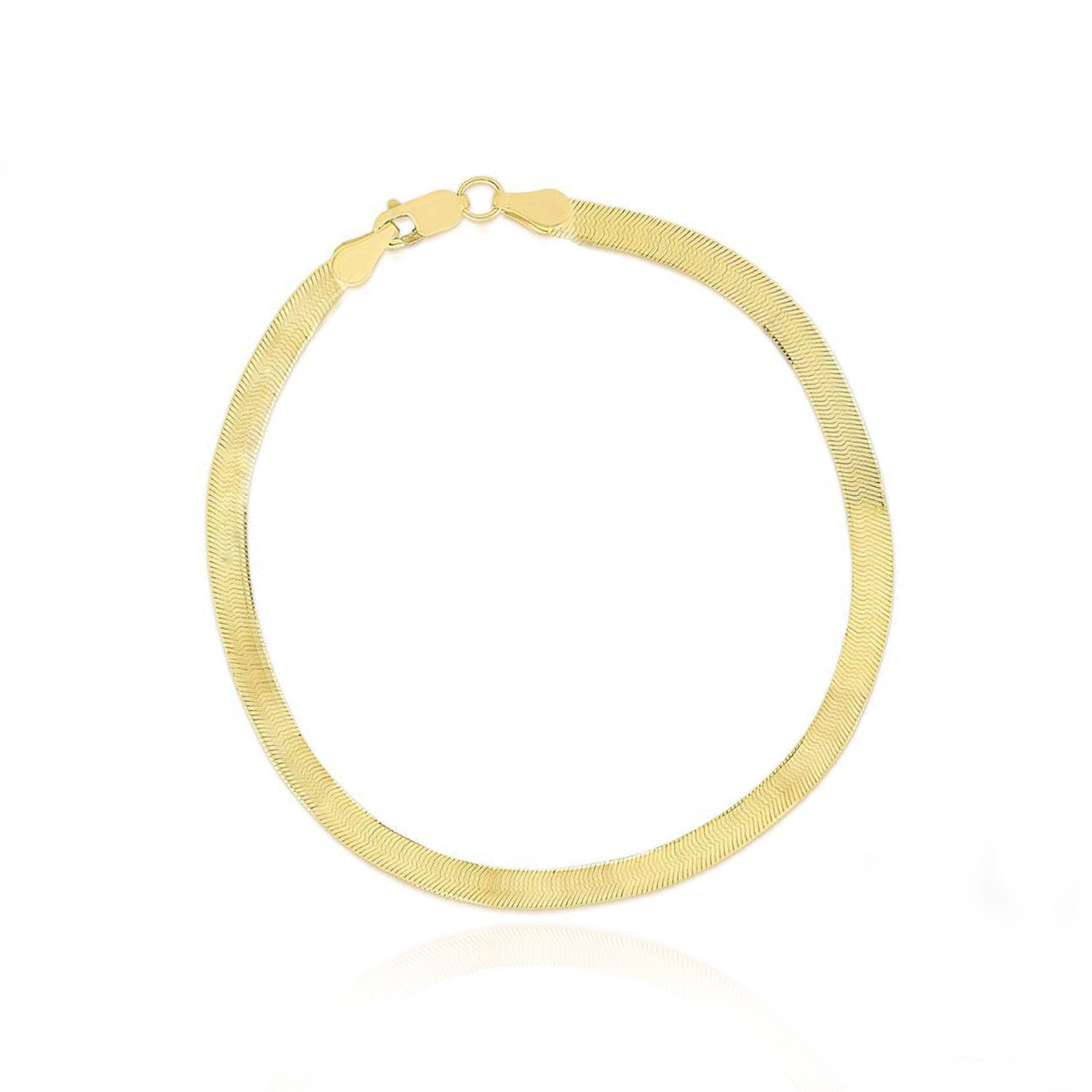 14K Herringbone Bracelet 7’’