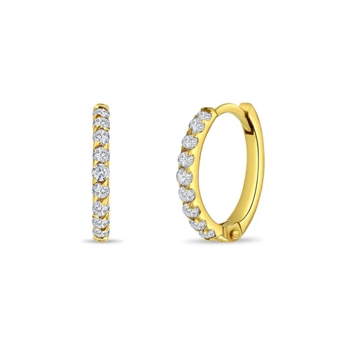 14K Gold Classic Hoop Earrings