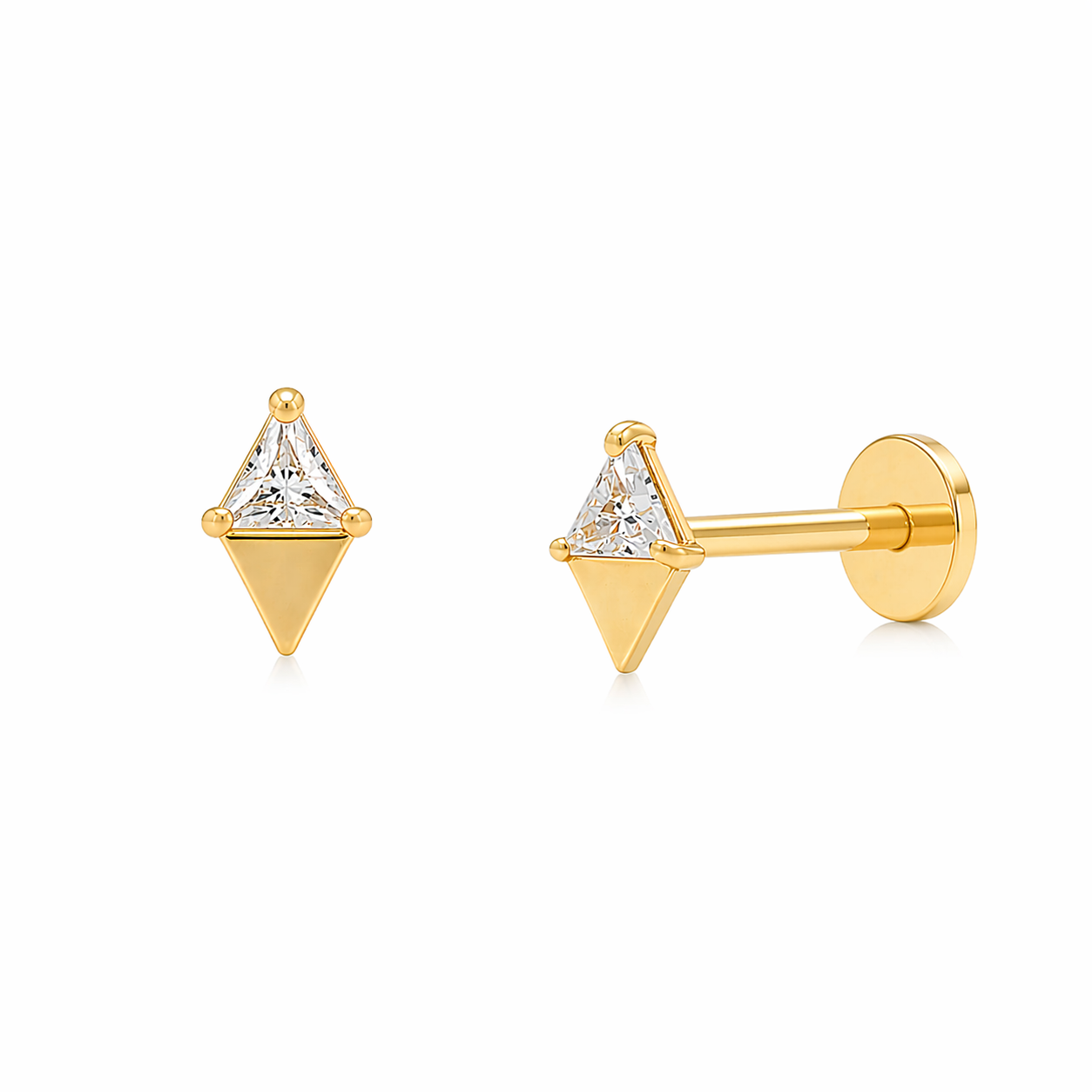 14K Aurora mini stud