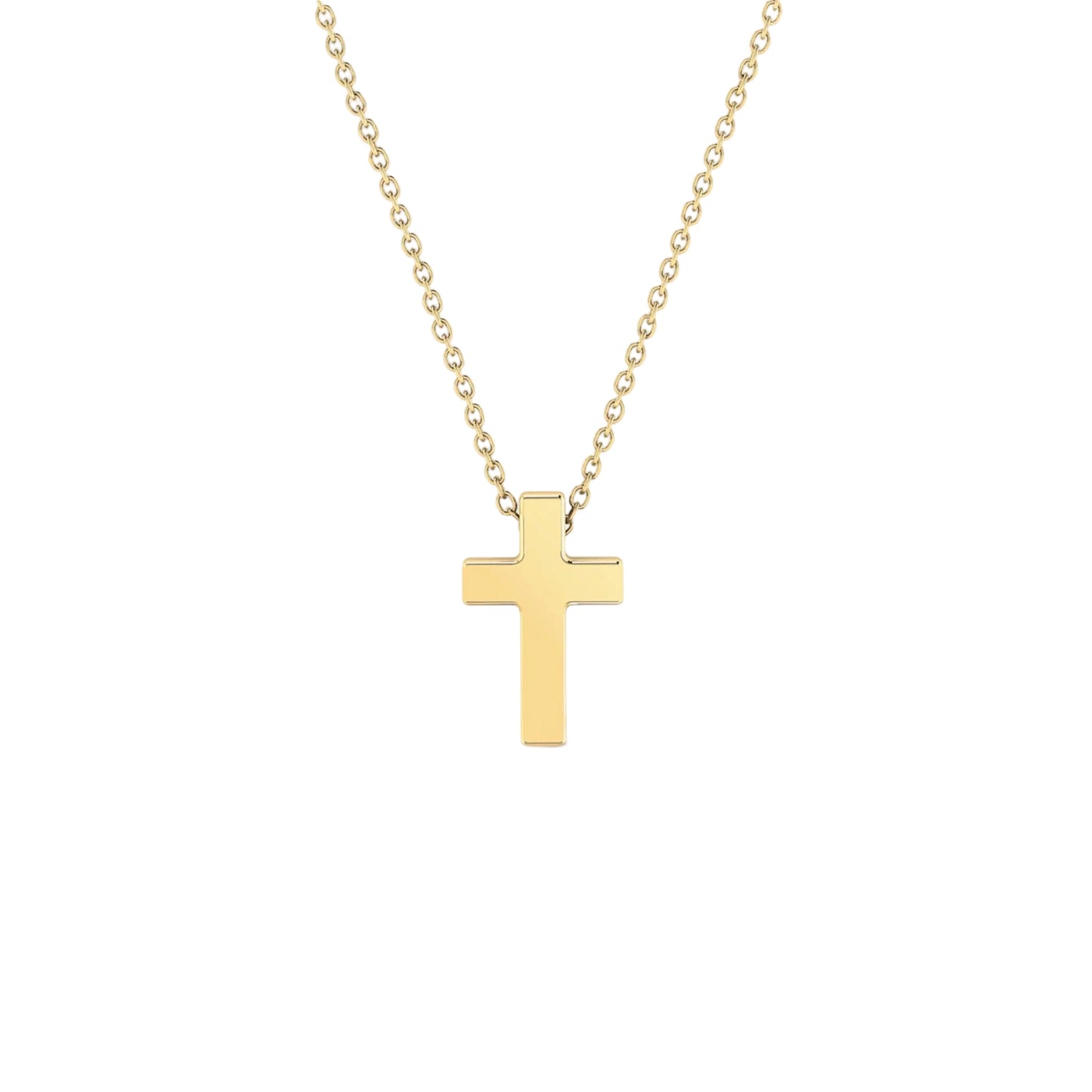 14K Tiny Cross Necklace