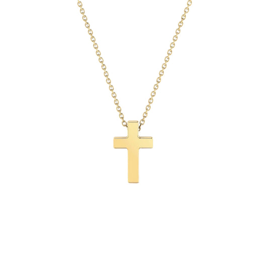 14K Tiny Cross Necklace