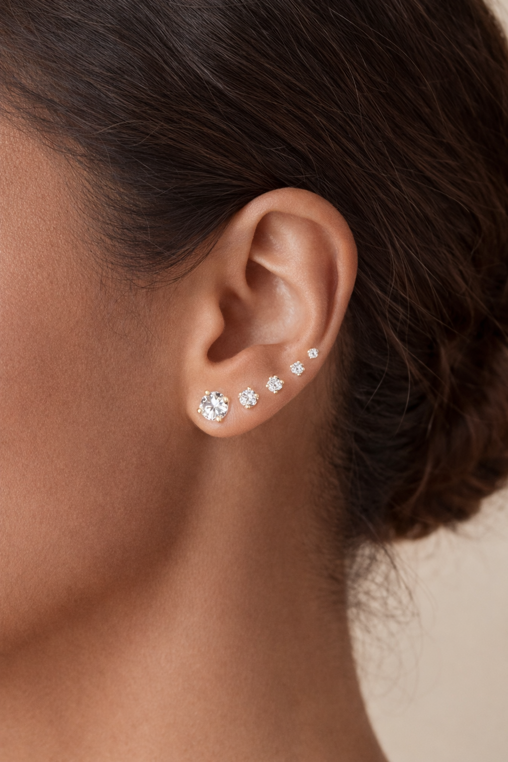 Everyday Round CZ Stud