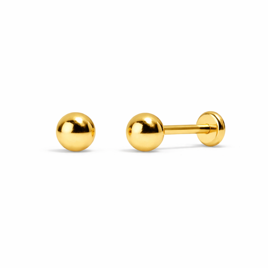 14K sphere stud 2mm