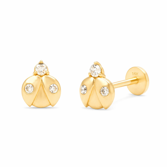 14K Lady bug stud