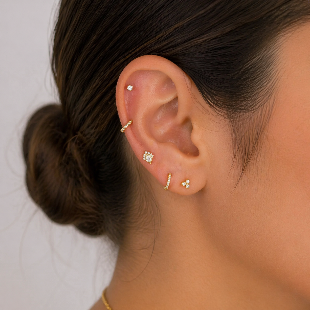 14K Teardrop crown