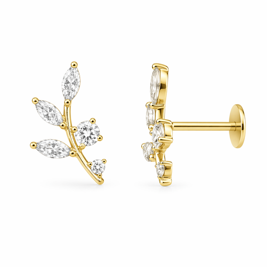 14K Leaf branch