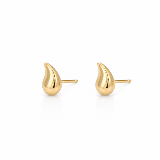 14K Tear Drop Earring