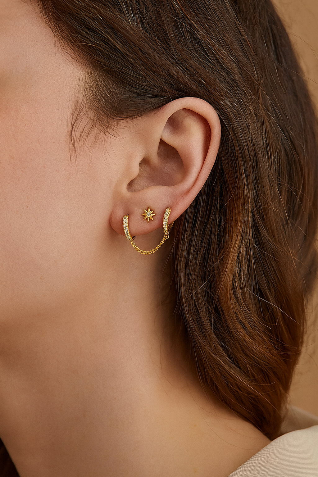 Star Screw Back Stud