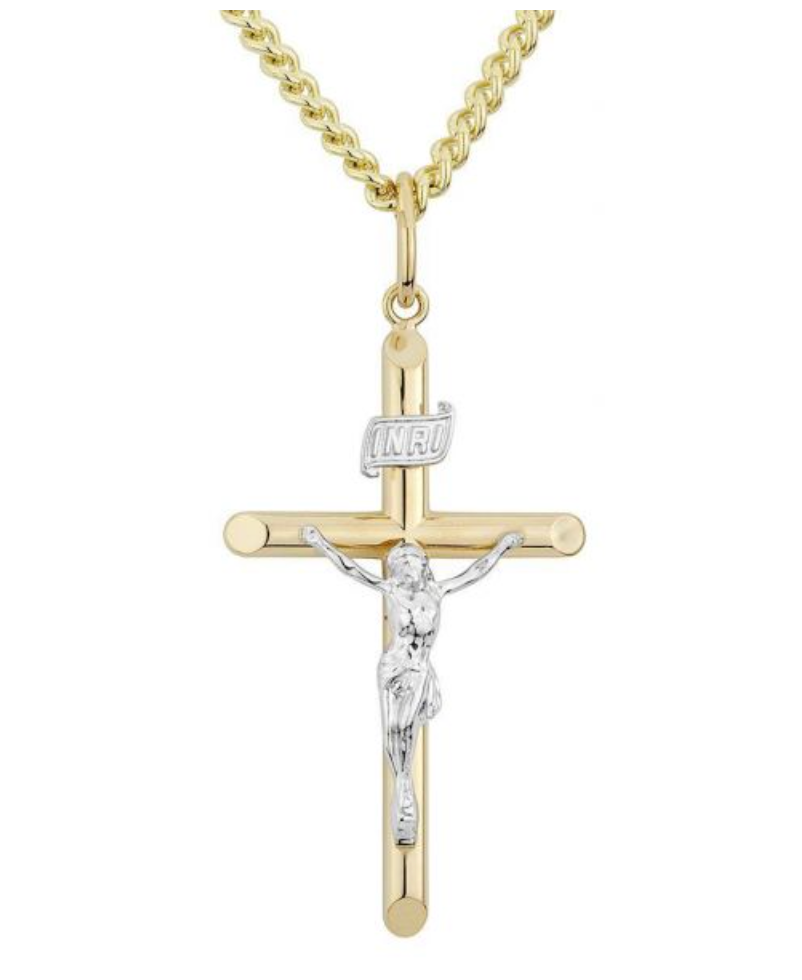 18K Cross Gold Pendant