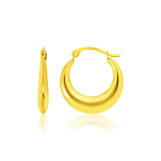 14K Gold Chunky Hoops