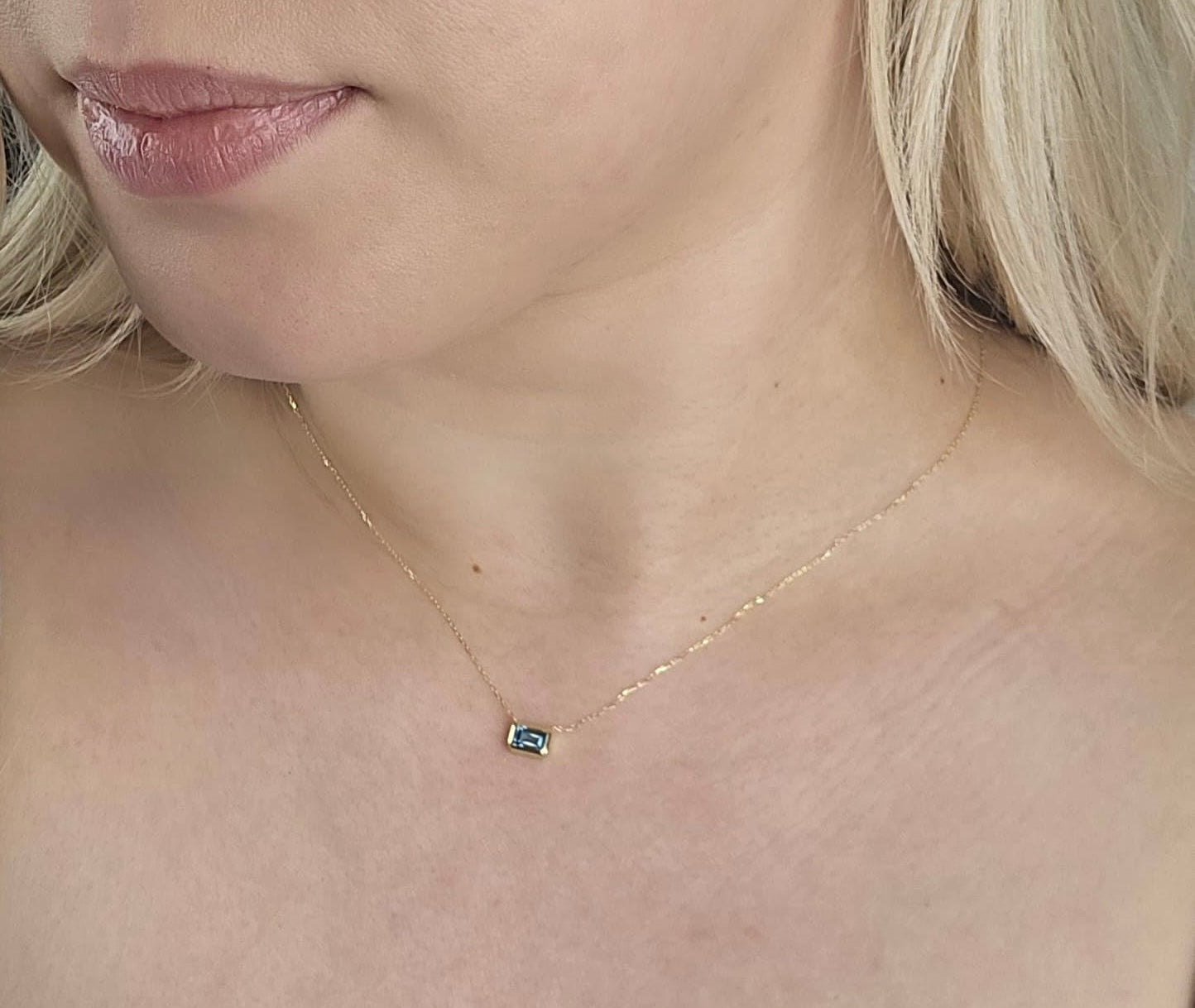 18K Topaz neckclace