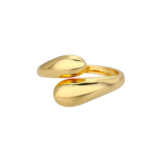 14k Gold Water drop ring