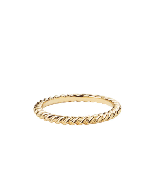 14k Gold Twist Rope ring